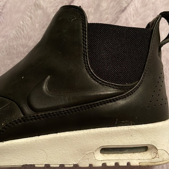 Black Nike leather high top slip-ons - Picture 2 of 4